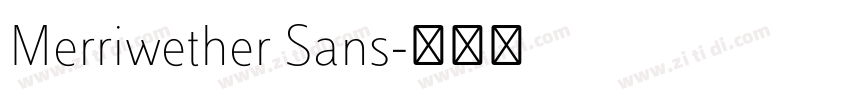 Merriwether Sans字体转换
